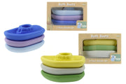 Koala Dream - Silicone Bath Boats 3 piece Assorted Colours