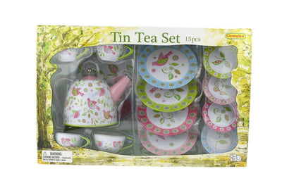 Champion - Tin Tea Set 15 piece Birds