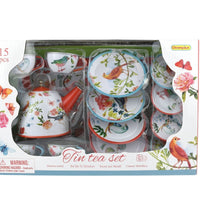 Champion - Tin Tea Set 15 piece Garden Birds