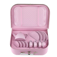 Champion - Tin Tea Set in Case Pink