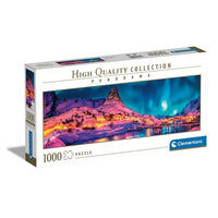 Clementoni - Puzzle 1000 piece Panorama Colorful Night over Lofoten Islands