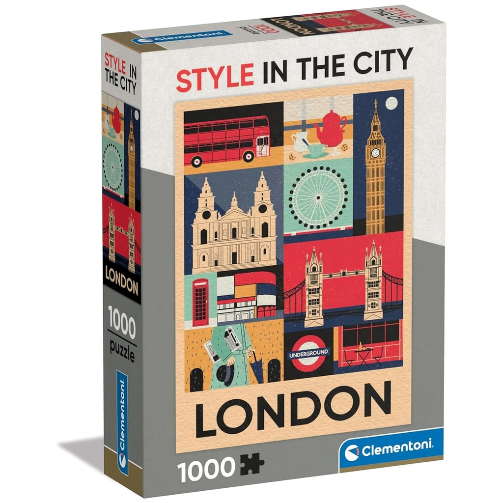 Clementoni - Puzzle 1000 piece Style in the City London