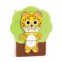 Djeco - Arbra Mix Wooden Animal Puzzle Set