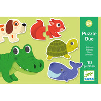 Djeco - Duo Puzzles Animals