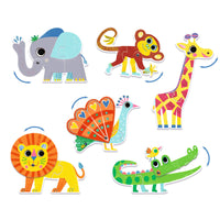 Djeco - Duo Puzzles Animals 6 puzzles