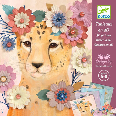 Djeco - 3D Pictures Floral Wreaths