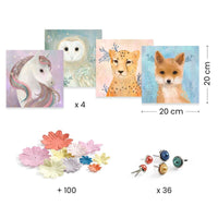 Djeco - 3D Pictures Floral Wreaths