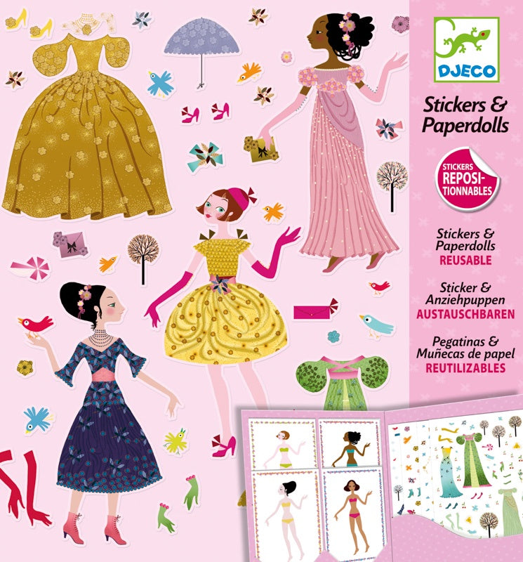 Djeco - Sticker & Paper Dolls Dresses Through the Seasons