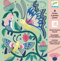 Djeco - Scratch Boards Fantasy Garden