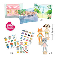 Djeco - Collage Sticker Dolls Hello Paris