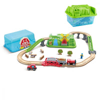 Hape - Countryside Train Bucket Set