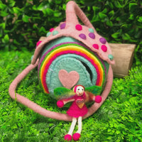 Himalayan Felt Co - Felt Pod Fairy Home Rainbow Shimmer