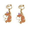Pink Poppy - Clip-On Earrings Unicorns