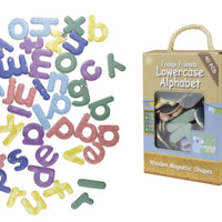 Kaper Kidz - Fridge Friends Wooden Magnetic Shapes Lowercase Alphabet