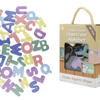Kaper Kidz - Fridge Friends Wooden Magnetic Shapes Alphabet Uppercase