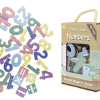 Kaper Kidz - Fridge Friends Wooden Magnetic Shapes Numbers