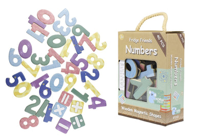 Kaper Kidz - Fridge Friends Wooden Magnetic Shapes Numbers