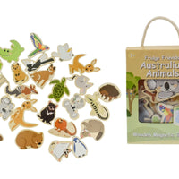 Kaper Kidz - Fridge Friends Wooden Magnetic Shapes Australian Animals NEW