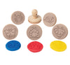 EC - Wooden Dough Stamps Assorted Styles