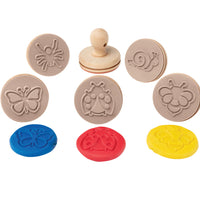 EC - Wooden Dough Stamps Assorted Styles