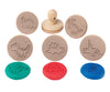 EC - Wooden Dough Stamps Assorted Styles