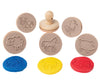 EC - Wooden Dough Stamps Assorted Styles