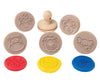 EC - Wooden Dough Stamps Assorted Styles