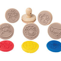 EC - Wooden Dough Stamps Assorted Styles