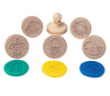 EC - Wooden Dough Stamps Assorted Styles