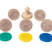 EC - Wooden Dough Stamps Assorted Styles