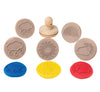 EC - Wooden Dough Stamps Assorted Styles