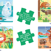LCBF - 4-in-1 Puzzle Set Animals of the World