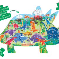 LCBF - Shaped Floor Puzzle Dinosaur Friends 60 piece