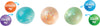 Sensory Sprouts - Galaxy Glitter Balls 3 piece Blue/Orange/Green
