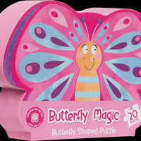 LCBF - Shaped Puzzle Butterfly Magic 20 piece