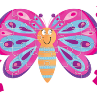 LCBF - Shaped Puzzle Butterfly Magic 20 piece