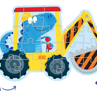 LCBF - Shaped Puzzle Dino Digger 20 piece