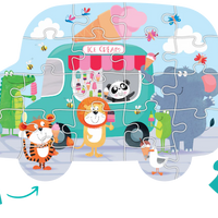LCBF - Shaped Puzzle Ice Cream Party Truck 20 piece