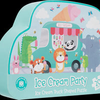 LCBF - Shaped Puzzle Ice Cream Party Truck 20 piece
