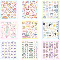 LCBF - Stickers Pack 800 piece Chasing Rainbows