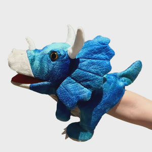Johnco - Plush Hand Puppet Triceratops