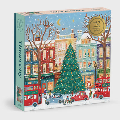 Galison - Foil Puzzle 500 piece Tinsel City