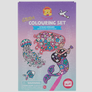 Tiger Tribe - Colouring Set Glitter Ocean Dreams