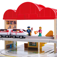 Hape - Portable Train Station Set
