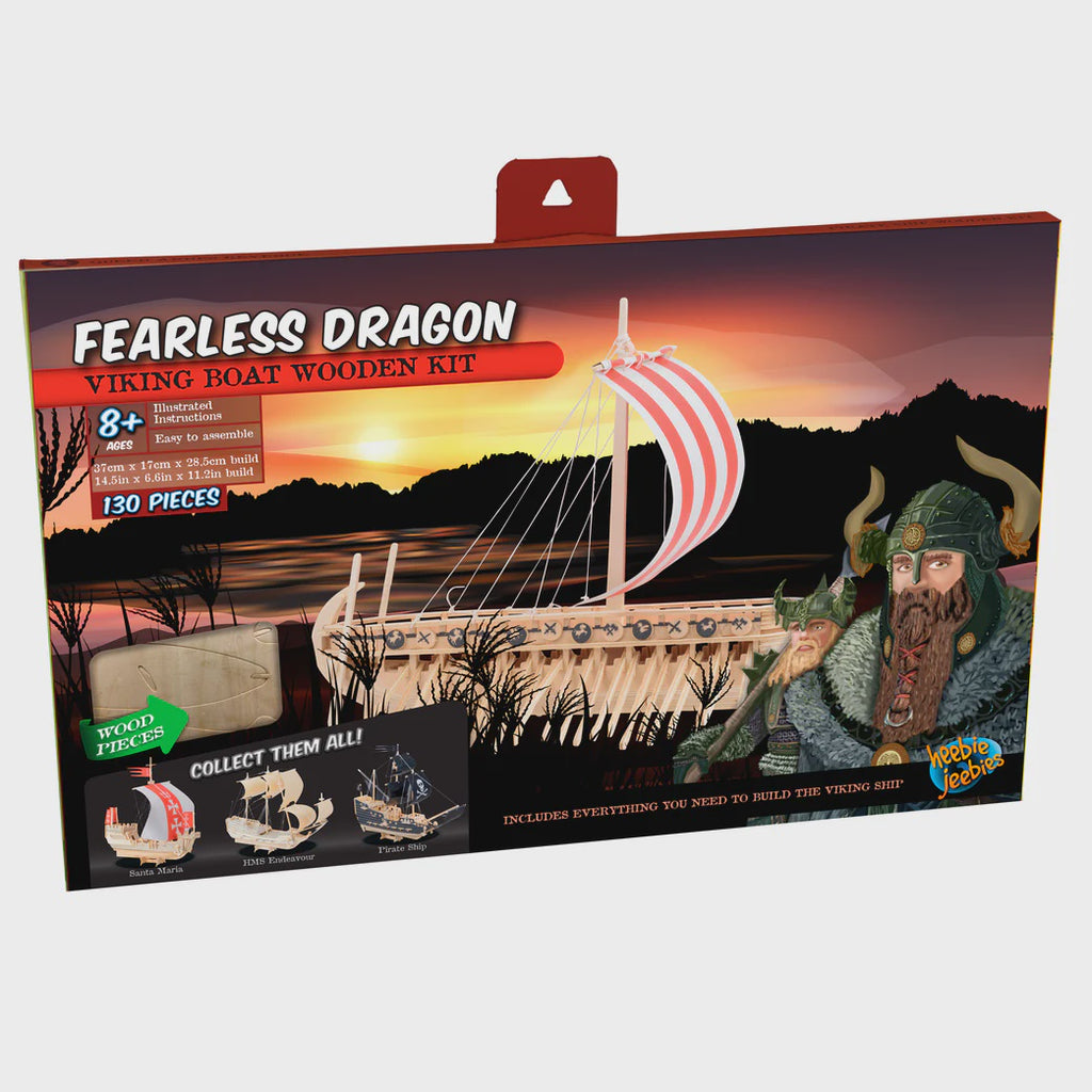 Heebie Jeebies - Wooden Kit Fearless Dragon Viking Ship