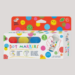 Haku Yoka - Dot Markers 5 piece Bright