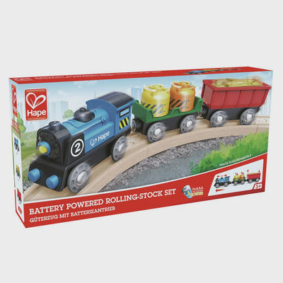 Hape - Battery Powered Rolling-Stock Set