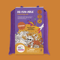 Little Change Creators - Re-Fun-Able Reusable Colouring Set Jurassic