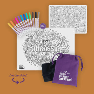 Little Change Creators - Re-Fun-Able Reusable Colouring Set Jurassic