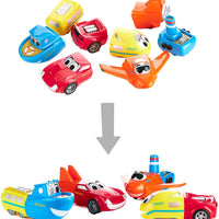 Popular Playthings - Magnetic Mix or Match Vehicles Junior Set 1